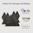 thumbnail image 4 of Triangle Mountain Crystal Shelf Display for Wall, Rock Gem Healing Stone Collections Display Shelf, Crystal Holder Trinket Organizer Knick Knack Shelf, Witchy Decor Gift for Women - 2025 UPGRADED, 4 of 9