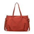 thumbnail image 1 of Bolso para portátil, bolso de compras grande con cremallera, bolso tote para la escuela, viajes y playa. Naranja, 1 of 9