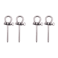 thumbnail image 1 of 4 Pcs Support à Vis en Acier Inoxydable 304 Supports de Balançoire Robustes 180° Matériel de Chaise Hamac de Yoga Ensembles de Balançoire, 1 of 9