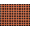 thumbnail image 5 of Orange Black Checkered Table Cloth for Dining Tables, Reusable Gingham Buffalo Check Plaid Halloween Tablecloths Fall Checked Decor Rectangle Table Covers for Kitchen,Holiday,Party 60x84In, 5 of 7
