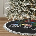 thumbnail image 4 of Custom Christmas Tree Skirt 36", Personalized Xmas Tree Skirt with Photo Logo Image Text, Xmas Tree Skirts Mat for Holiday Home Farmhouse Party Tree Decorations., 4 of 5