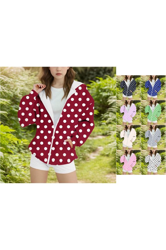 Girls Top Girls Hooded Jacket Outerwear Zip Up Sweatshirt Casual Pullover Top for Youth Kids Lightweight Spring Fall Coat