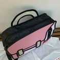 thumbnail image 4 of Creative Women 2D Drawing Backpack Cartoon School Bag Comic Bookbag for Teenager Girls Daypack Travel Rucksack, 4 of 5