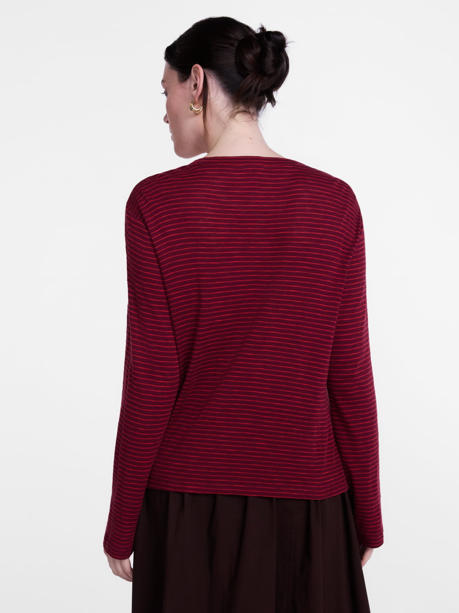 Scenario Women's Oversized Tee with Long Sleeves, Sizes XS-XXXL