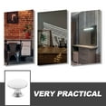 thumbnail image 6 of Soimiss 4Pcs Wardrobe Door Knobs Silver Iron Sophisticated Furniture Hardware Bathroom, 6 of 6