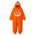 thumbnail image 4 of LILIYA Halloween Jumpsuit for Little Girls, Halloween Pumpkin Theme Romper, Polyester Fleece Fabric, Warm Bodysuit for Trick or treating Celebration 4-5 Years, 4 of 4