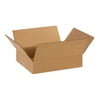 The Packaging Wholesalers Flat Corrugated Boxes 14" x 11" x 3" Kraft 25/Bundle BS141103