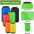 thumbnail image 3 of 6 Pcs Waterproof Dry Bag Sack Lightweight Outdoor Dry Bags 35 L, 20 L, 15 L, 10 L, 5 L, 3 L Waterproof Boat Bag for Kayaking, Backpacking, Hiking, Camping Rafting(Bright Color), 3 of 5