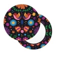 thumbnail image 7 of Cauagu Colorful Floral2 Print Round Stool Covers,Seat Cushion for Round Bar Stool Chair Seat Cover for Bar Round Chair Fits for 12/13/14in Bar Stool Cushion, 7 of 7