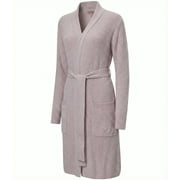 Barefoot Dreams Womens Cozychic Lite Ribbed Robe - Soft Loungewear Shawl Collar Bathrobe