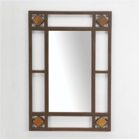 Hawthorne Collections Decorative Mirror In Brown Walmart Com