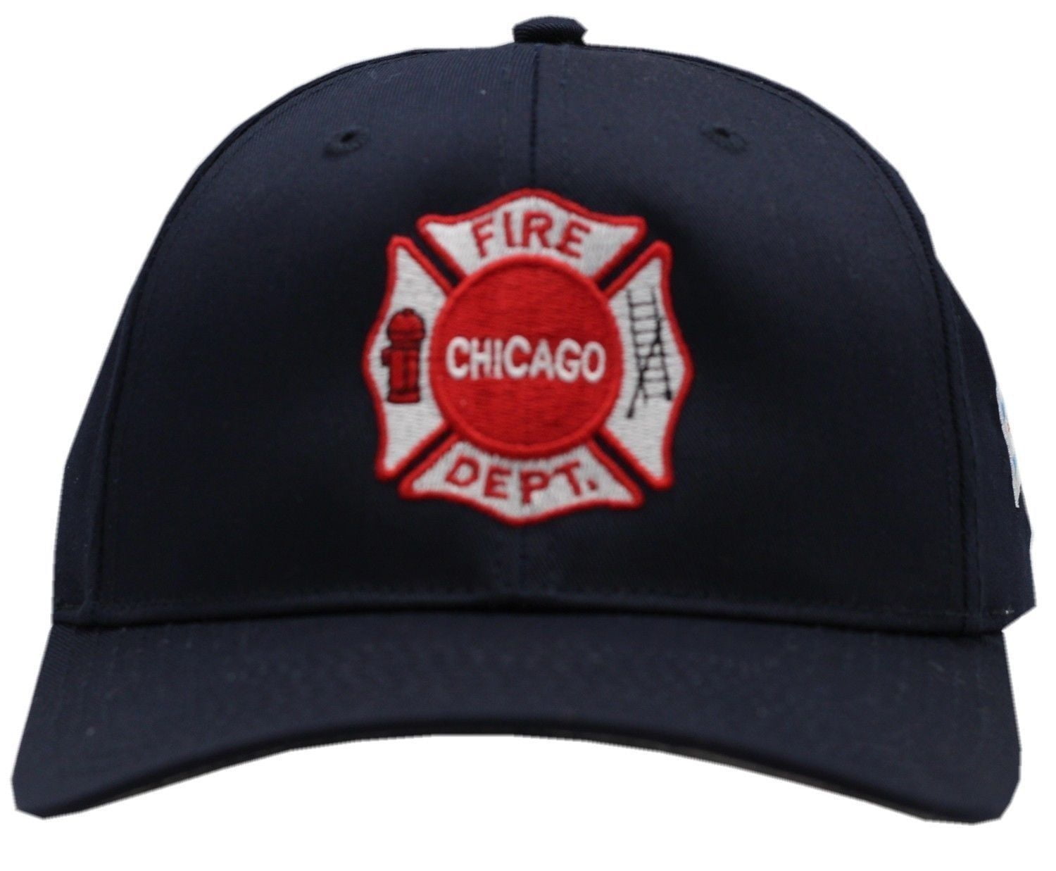 Chicago Fire Dept Cap with Maltese on Back Chicago Fire Dept Cap with Maltese on Back