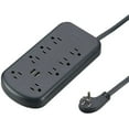 thumbnail image 1 of onn. 8 AC Outlets 2 USB Ports 2700 Joule Surge Protector, 1 of 4