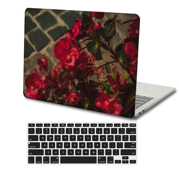 KSK KAISHEK Only for MacBook Air 13.6 Inch m2 Case 2022.0 Released Model A2681, Plastic Hard Shell Cover + Black Keyboard Cover, Flower 0169