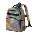 thumbnail image 2 of Pioneer Flower Floral Print Pattern Backpack for School, Cute School Bag with Adjustable Shoulder Straps and Padded Back, 15.25"x11.5"x5.25", 2 of 5