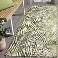 thumbnail image 2 of SAFAVIEH Barbados Deonne Botanical Indoor/Outdoor Runner Rug, Ivory/Green, 2'8" x 8', 2 of 12