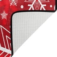 thumbnail image 5 of SKYSONIC 36x24in Winter Snowflakes Area Rug, Christmas Red Non-Slip Floor Carpet for Indoor Living Dining Room Bedroom, 5 of 7