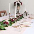 thumbnail image 5 of Ponatia 6ft Burgundy Roses Artificial Flowers Garland Eucalyptus Flowers, Wedding Table Wreath, 5 of 5