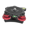 thumbnail image 1 of Decodeary Tripod Leveler Tri Wheel Leveling Base Head Base Leveling Tripod Thread 3/8”, 1 of 6