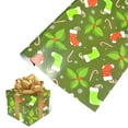 2PCs ( 75cmX51cm, 4.11 Square Feet)Singlesided Christmas Wrapping