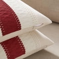 thumbnail image 3 of Fundas de almohada de algodón ZeeMart, 16 x 16 pulgadas, color rojo bohemio, paquete de 2, 3 of 7