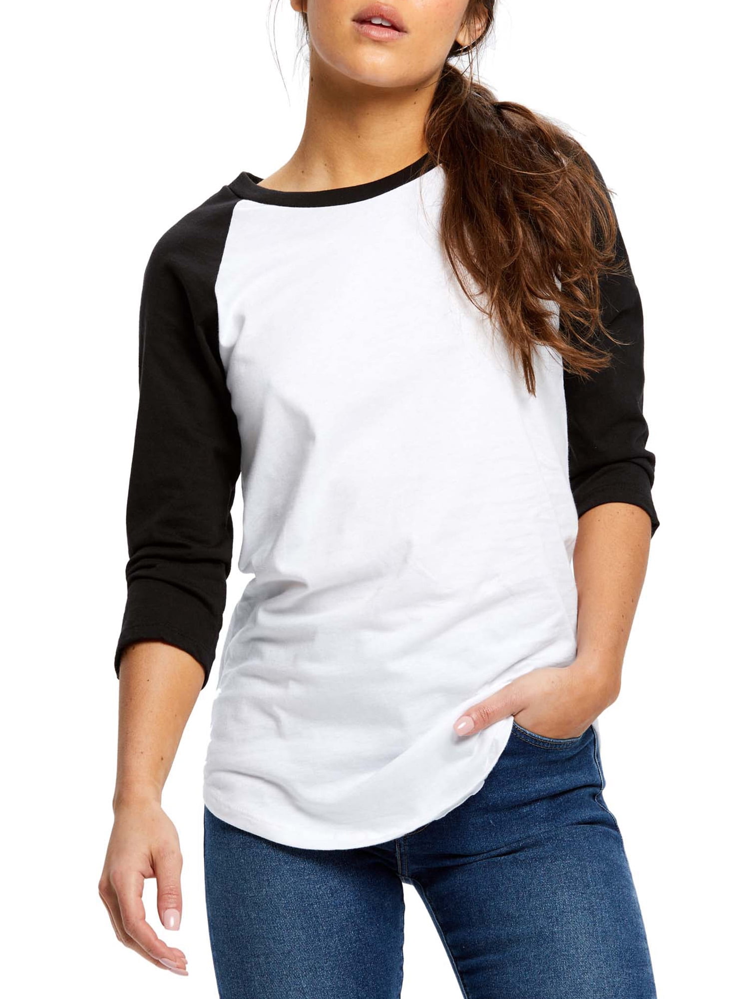 US Blanks Juniors' 3/4" Raglan Sleeve Baseball TShirt