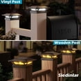 thumbnail image 3 of Luces solares tipo poste Sidinlar 4x4, impermeables, 16 LED, 2 modos, 3 of 6