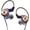 Colored Gold, variant on QKZ AK3 in Ear Monitor Headphones, Portable 3.5mm Wired Gaming IEM in-Ear Earphones Ear Buds, HiFi Stereo Headphone Cool Clear Blue Green Inear Monitors Earbuds for Singers Musicians with Mic