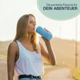 thumbnail image 5 of Botella de agua de vidrio con funda y tapa de acero inoxidable - tamaño de 50 ml - tapa a prueba de fugas, reutilizable, muy adecuada para viajes y almacenamiento de jugos de bebidas,, 5 of 5