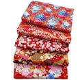 thumbnail image 4 of Conjunto de 5 telas acolchadas cuadradas, paquetes de tela transpirable resistente, estilo japonés para manualidades en el hogar, para hacer tu, 4 of 9