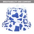 thumbnail image 4 of Luxshiny Men Beach Hat Sun Protective Bucket Hat Polyester 1Pack Quick Drying for Camping, 4 of 7