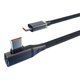 thumbnail image 1 of EZLIFE Cable de datos USB tipo C de carga rápida de 18 W con codo y cuerda trenzada J5W3, 1 of 7