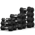 thumbnail image 1 of HAJEX Rubber Hex Dumbbell Sets 106 LB to 2565 LB, 1 of 8