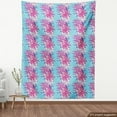 thumbnail image 4 of Flowers Fabric by the Yard, Chrysanthemum Bouquets Flourishing Spring Meadow Essence Flowers Cartoon, Decorative Upholstery Fabric for Sofas and Home Accents, Multicolor by Ambesonne, 4 of 5