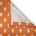 thumbnail image 3 of Ambesonne Orange and White Kitchen Curtains, Japanese Lotus, 55"x39", Orange and White, 3 of 3