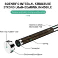 thumbnail image 2 of Telescopic Shower Curtain Rod 55-85cm Stainless Steel Telescopic Rod Extendable No Drilling Adjustable Length for Cabinet, Bathroom, Windows, Doors, 2 of 5