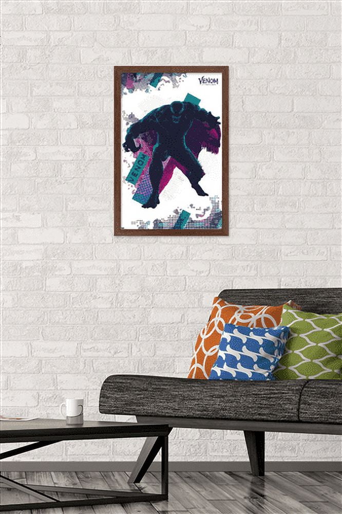 Marvel Venom: Let There be Carnage - Dots Wall Poster, 14.725" x 22.375", Framed