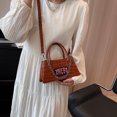 thumbnail image 2 of Bolso bandolera para mujer Patrón de piedra útil Bolso con asa superior Bolso de mano femenino simple FLhrweasw Nuevo, 2 of 9