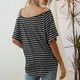 thumbnail image 2 of Blusas De Camisas Sueltas, Parte Superior De Hombros Descubiertos, Bien Combinada, Casual, A La Moda Para La Playa Para Mujeres Amonsee Otros, 2 of 6