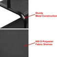 thumbnail image 3 of Simple Houseware Garment Rack with Storage Shelves and Coat/Hat Hanging Hooks, Black, 3 of 7