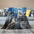 thumbnail image 2 of Nawypu Owl Cute Throw Blanket Soft Lightweight Warm Flannel Comfort Gift Throws Bedding for Home Bed Sofa Couch Travel, 2 of 6