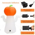 thumbnail image 4 of GVDV 5Ft Halloween Inflatable Pumpkin Ghost with 360° Rotating Colorful LED Lights, Cute Indoor/Outdoor Decor for Party, Yard, Lawn, 4 of 10