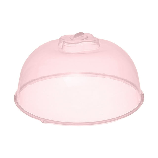 Transparent Microwave Splatter Guard Plate Cover With Steam Ventilation Holes And Convenient Handle For Safe Food Heating