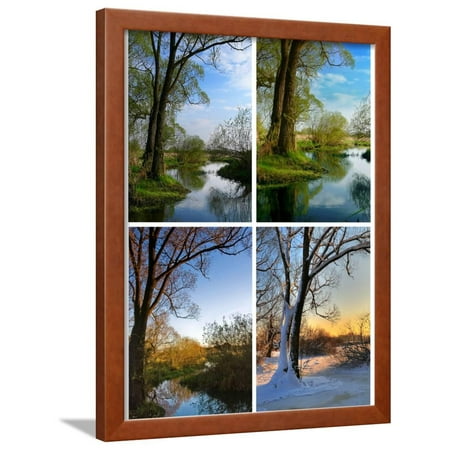 Four Seasons Framed Print Wall Art By Jarek78