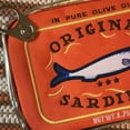 thumbnail image 3 of Fiudx Bolsa de Sardinas, Elegante Estuche para Cosméticos Bordado, Espacioso Necceser de Viaje, Elegante Estuche para Maquillaje con Estampado de Peces, Ideal para Uso Diario, Ideal Como Regalo, Mate, 3 of 5
