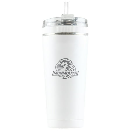 

White Monmouth Hawks 26oz. Ice Shaker Flex Bottle