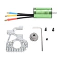 thumbnail image 2 of Motor Gear Modification Set, Sturdy High Performance Metal Easy To Install RC Car Motor Mount for 124017  for Replacement, 2 of 7
