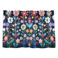 thumbnail image 7 of Yayeee Kitchen Curtains Light Filtering 27"x36" Rod Pocket Short Cafe Window Panel, Bloom Flowers, 7 of 7