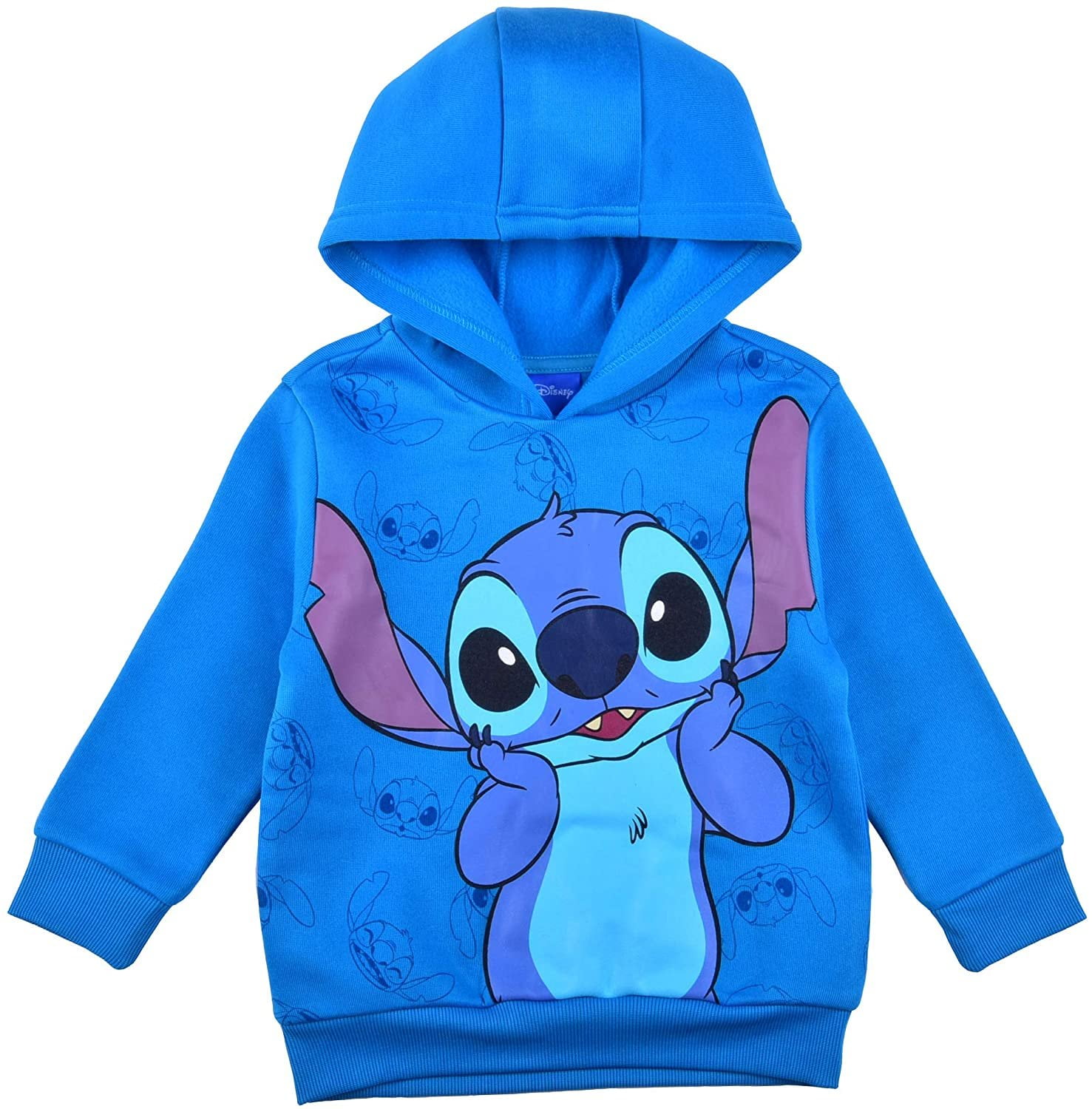 Disney Lilo & Stitch Kawaii Stitch Boy's Hooded Pullover Fleece 