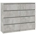 thumbnail image 1 of vidaXL Tiroir Buffet Béton Gris 47.2x13.8x39 Aggloméré, 1 of 4